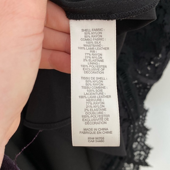 Rebecca Taylor NWOT Short Sleeve Black Lace Dress - Picture 7 of 8